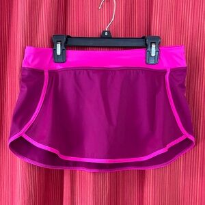 Lands' End Magenta and Pink Swim Skort